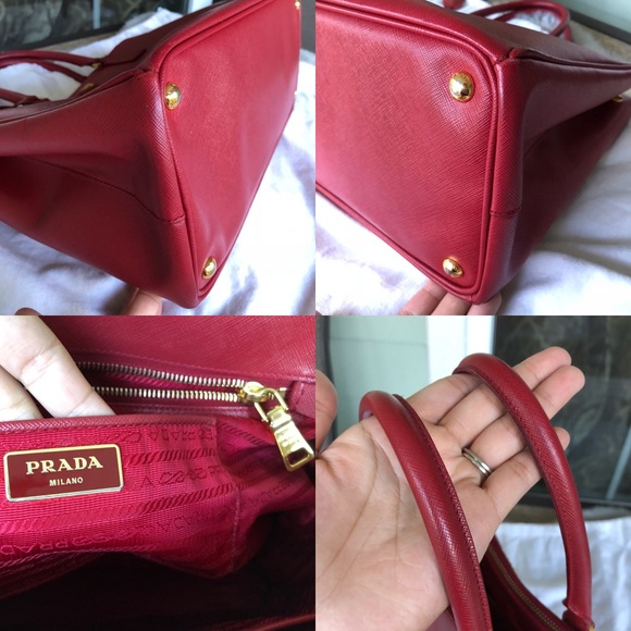 Authentic Prada Red Saffiano Large Tote Bag - Picture 8 of 8